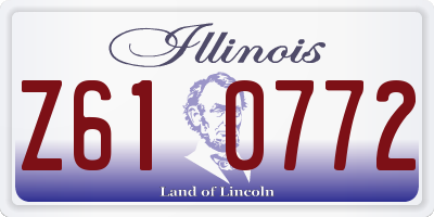 IL license plate Z610772
