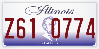 IL license plate Z610774