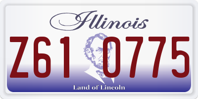 IL license plate Z610775