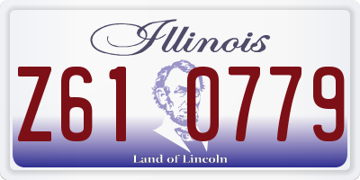 IL license plate Z610779