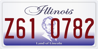 IL license plate Z610782