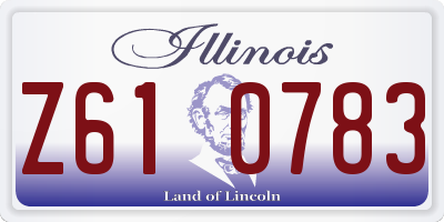 IL license plate Z610783