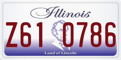 IL license plate Z610786