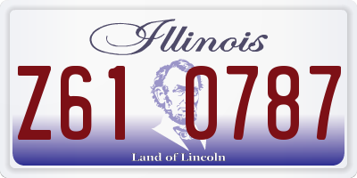 IL license plate Z610787