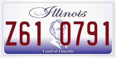 IL license plate Z610791