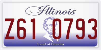 IL license plate Z610793