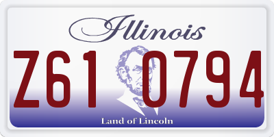 IL license plate Z610794