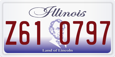 IL license plate Z610797