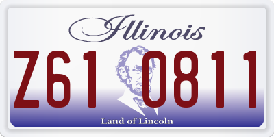 IL license plate Z610811
