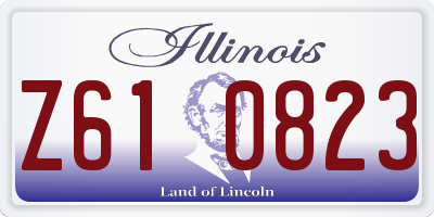 IL license plate Z610823