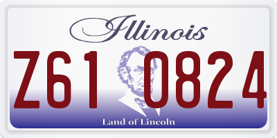 IL license plate Z610824