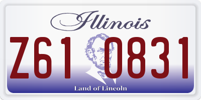 IL license plate Z610831