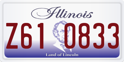 IL license plate Z610833