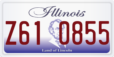 IL license plate Z610855
