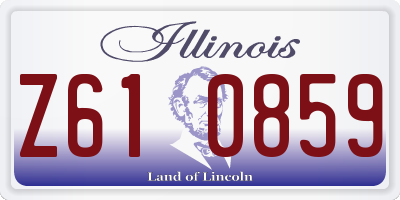 IL license plate Z610859