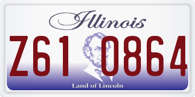 IL license plate Z610864