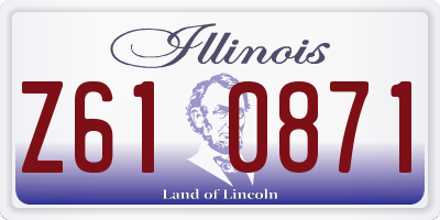 IL license plate Z610871