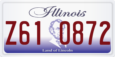 IL license plate Z610872