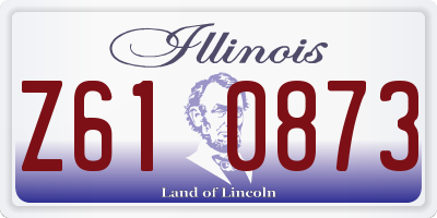 IL license plate Z610873
