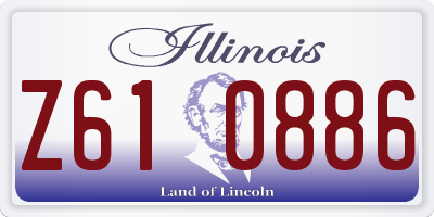 IL license plate Z610886