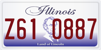 IL license plate Z610887