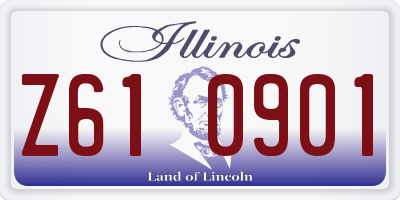 IL license plate Z610901