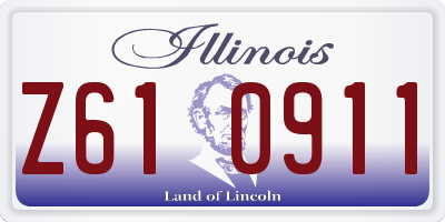 IL license plate Z610911