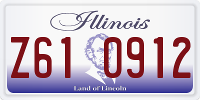 IL license plate Z610912