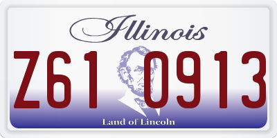 IL license plate Z610913