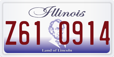 IL license plate Z610914