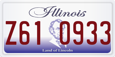 IL license plate Z610933