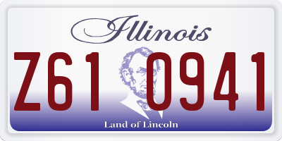 IL license plate Z610941