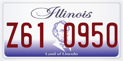 IL license plate Z610950