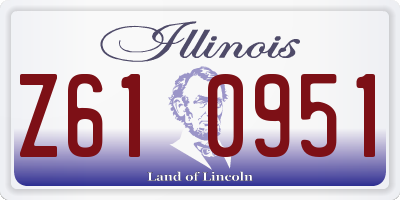 IL license plate Z610951