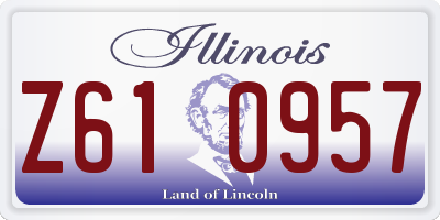 IL license plate Z610957