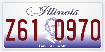IL license plate Z610970