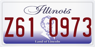 IL license plate Z610973