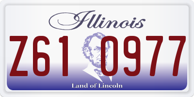 IL license plate Z610977