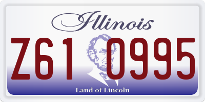 IL license plate Z610995