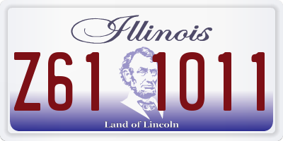 IL license plate Z611011