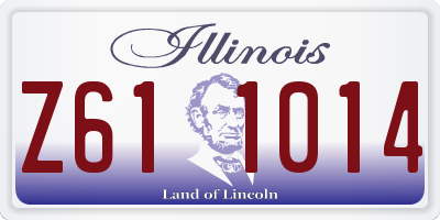 IL license plate Z611014