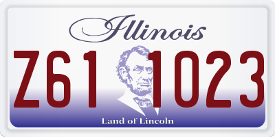 IL license plate Z611023