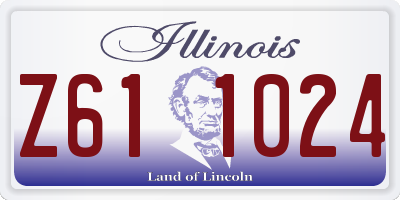 IL license plate Z611024
