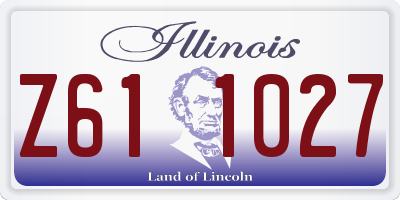 IL license plate Z611027
