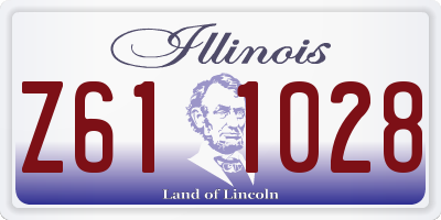 IL license plate Z611028