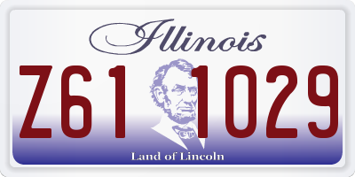 IL license plate Z611029