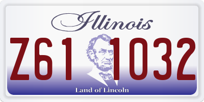 IL license plate Z611032