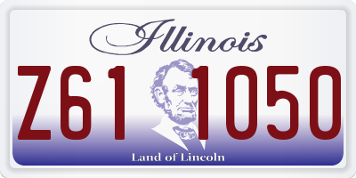 IL license plate Z611050