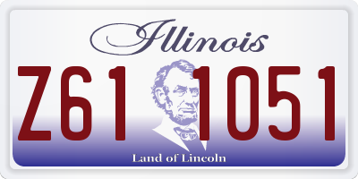 IL license plate Z611051