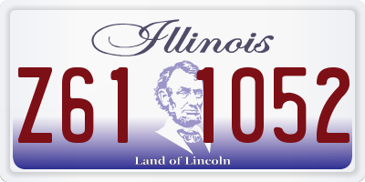 IL license plate Z611052
